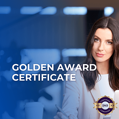 GOLDEN AWARD CERTIFICATE